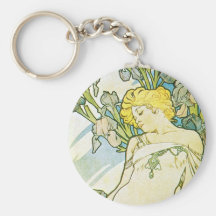 Fleur d'iris porte-clefs