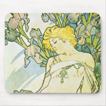 Fleur d'iris tapis de souris