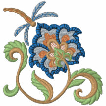 Fleur et libellule Jacobean 2