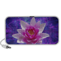 Fleur et signification de lotus rose haut-parleurs ordinateur portable