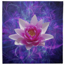 Fleur et signification de lotus rose serviette imprimée