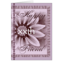 Fleur faite sur commande de LAVANDE d'anniversaire Cartes