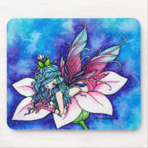 Fleur féerique d'imaginaire de Vera Tapis De Souris