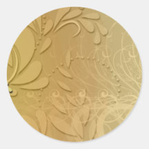Fleur florale et rose jaune élégante adhésifs