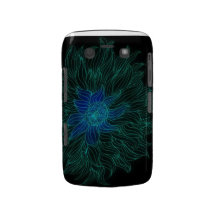 Fleur géante d'imaginaire d'Audacieux-Aqua de Blac Coque Blackberry Bold