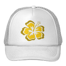 Fleur jaune de ketmie casquettes