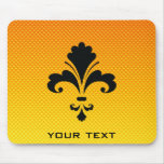 Fleur jaune-orange de lis tapis de souris