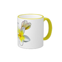 FLEUR LAOTIENNE DOK CHAMPA - PLUMERIA RUBRA MUG À CAFÉ