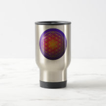 Fleur Live/de violette d'or Mug À Café