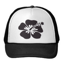 fleur noire de ketmie casquette de camionneur