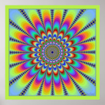 Fleur orange de palpitation posters