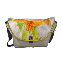 Fleur orange parisienne besace