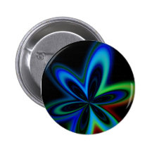 Fleur psychédélique badge