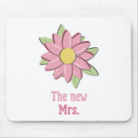Fleur rose nouvelle Mme Tapis De Souris
