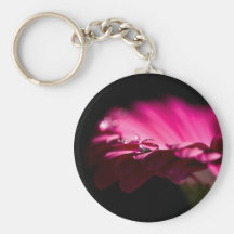 fleur rose porte-clefs