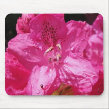 Fleur rose tapis de souris