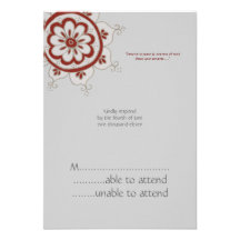 Fleur rouge RSVP Bristols