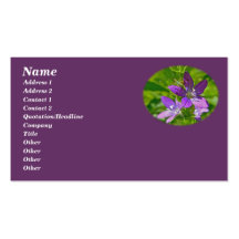 Fleur sauvage et sauterelle de psyché de Vénus Modèles De Cartes De Visite