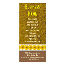 Fleur sauvage jaune double carte