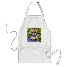 Fleur sèche de hortensia tablier