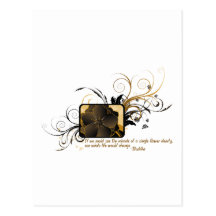 Fleur simple Bouddha Cartes Postales