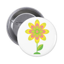 Fleur super de ressort badges avec agrafe