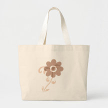 Fleur terreuse d'amusement sac de toile