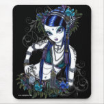 Fleur tribale Mousepad de danseuse du ventre de fu Tapis De Souris