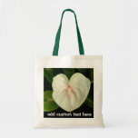 Fleur tropicale d'anthure blanc sacs en toile