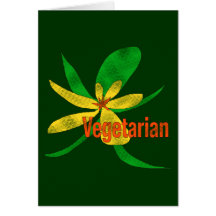 Fleur végétarienne carte