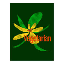 Fleur végétarienne cartes postales