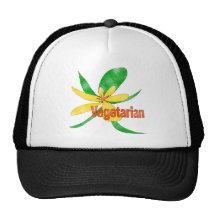Fleur végétarienne casquette