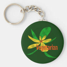 Fleur végétarienne porte-clef