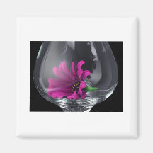 fleur violette aimant pour réfrigérateur