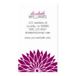 Fleur violette modèles de cartes de visite