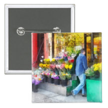 Fleuriste de voisinage pin's avec agrafe