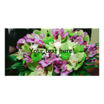 Fleurit le bouquet photocarte personnalisée