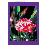 Fleurs à la maison carte de vœux