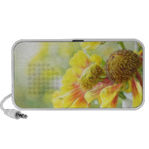 Fleurs assez jaunes et oranges de Helenium Haut-parleurs Mp3