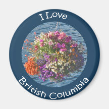 Fleurs au Boathouse 3 Magnets Pour Réfrigérateur