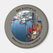 Fleurs au port magnets