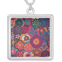 Fleurs audacieuses pendentifs