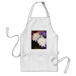 Fleurs blanches et pourpres tabliers