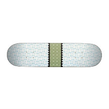 Fleurs bleues avec la bande verte plateau de skate