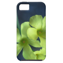 Fleurs bleues et jaunes étui iPhone 5
