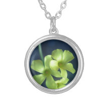 Fleurs bleues et jaunes pendentif
