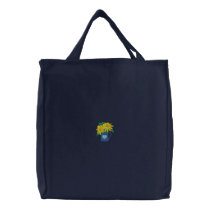 Fleurs dans le broc sacs brodés