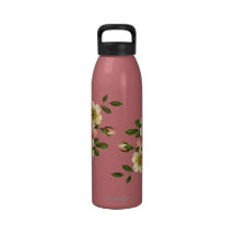 Fleurs d'Apple Bouteille D'eau Réutilisable