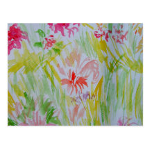Fleurs d'aquarelle d'été CricketDiane 2013 Carte Postale