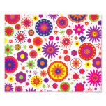 Fleurs d'arc-en-ciel de hippie tirages photo